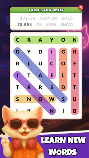 Word Search Meow - Cat Puzzle screenshot