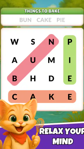 Word Search Meow - Cat Puzzle screenshot