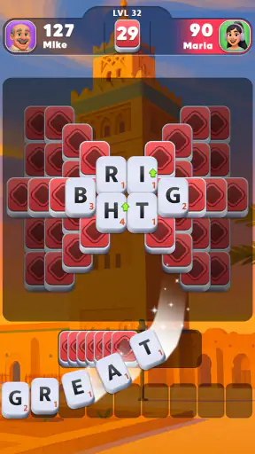Word Tiles GO screenshot