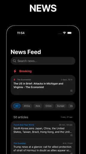 World Monitor App screenshot