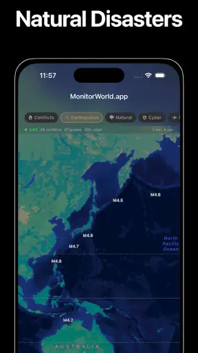 World Monitor App screenshot
