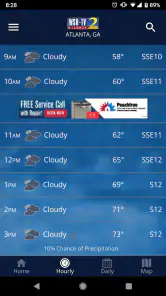 WSB-TV Channel 2 Weather screenshot