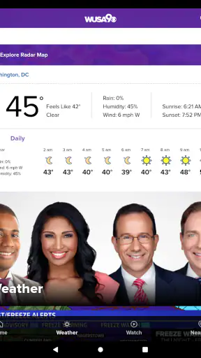 WUSA9 News screenshot