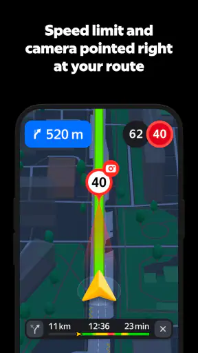 Yandex Navigator screenshot