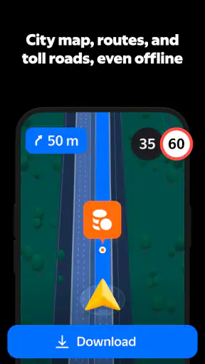 Yandex Navigator screenshot