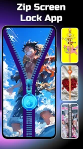 Zipper Lock Screen Wallpapers screenshot