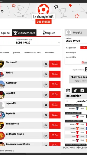 Le Championnat des Etoiles screenshot