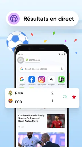 Navigateur Web Opera Mini screenshot