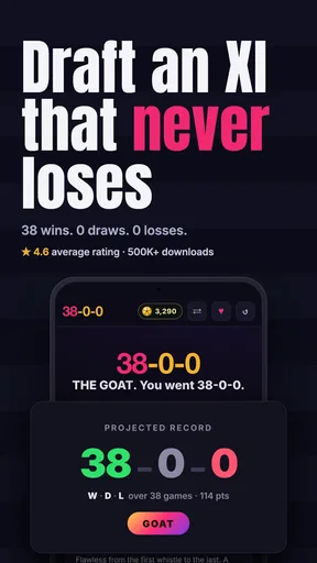 38-0-0: Football Squad Draft screenshot