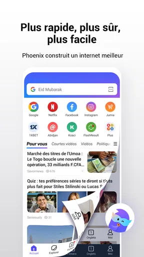Phoenix Browser-Privé & Rapide screenshot
