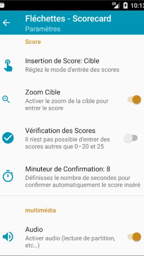 Fléchettes - Score screenshot