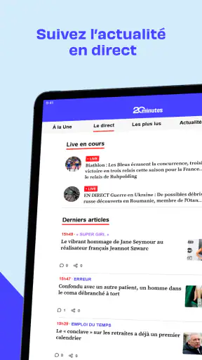 20 Minutes - Toute l'actualité screenshot