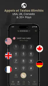 2nd Line+ Numero de Telephone screenshot