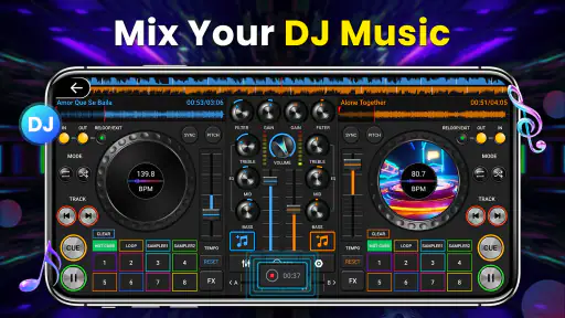 3D Mélangeur de musique DJ screenshot