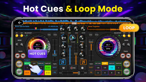 3D Mélangeur de musique DJ screenshot
