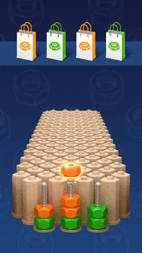 3D Nuts Sort screenshot