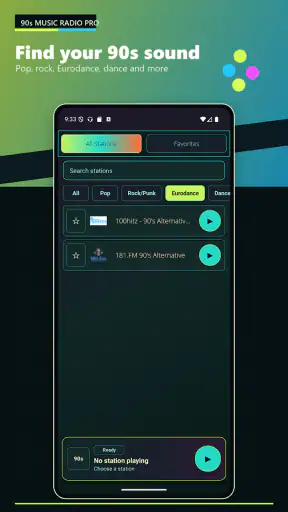 90 music radio Pro screenshot