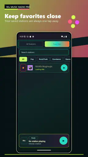 90 music radio Pro screenshot