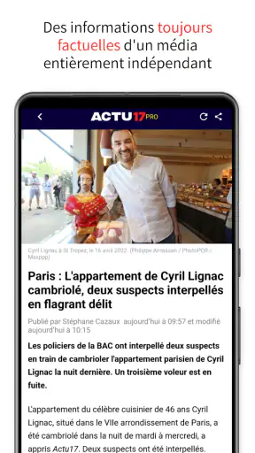 Actu17 | Actualités en direct screenshot