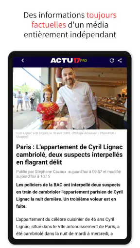 Actu17 | Actualités en direct screenshot
