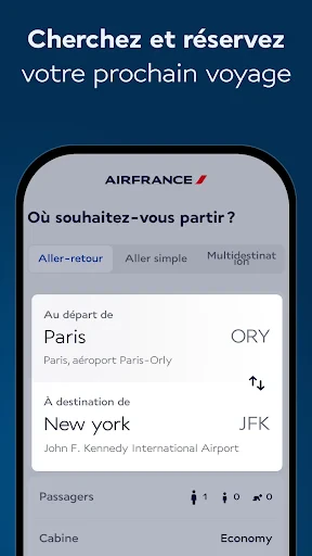 Air France - Réserver un vol screenshot