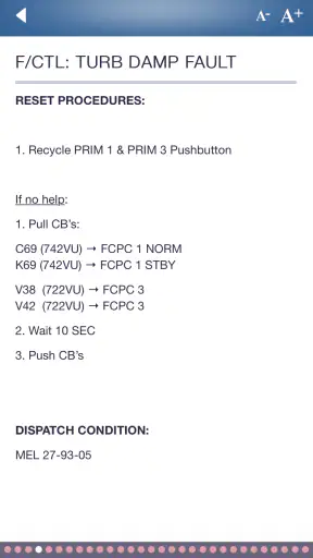Aircraft Status screenshot