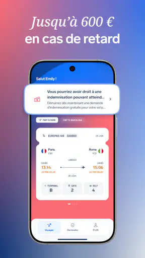 AirHelp・Suivre un vol screenshot