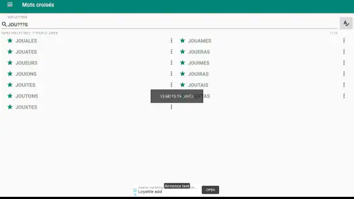 Alphagram-R : Anagrammes screenshot