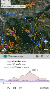AlpineQuest Rando GPS screenshot