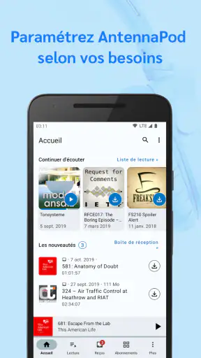 AntennaPod - Lecteur Podcast screenshot