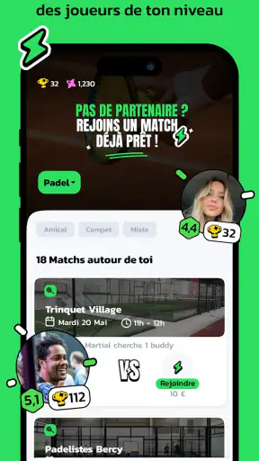 Anybuddy: Tennis Padel Squash screenshot