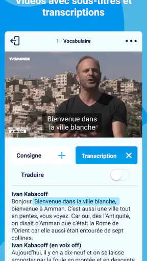 TV5MONDE EDU : apprendre screenshot