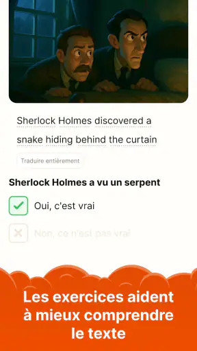 Apprends l'anglais en lisant screenshot