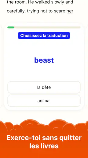 Apprends l'anglais en lisant screenshot