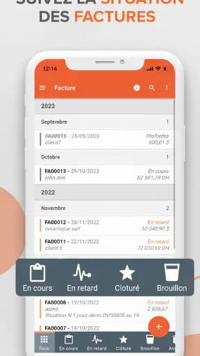 Artinove, Devis Facture facile screenshot
