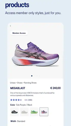 ASICS screenshot