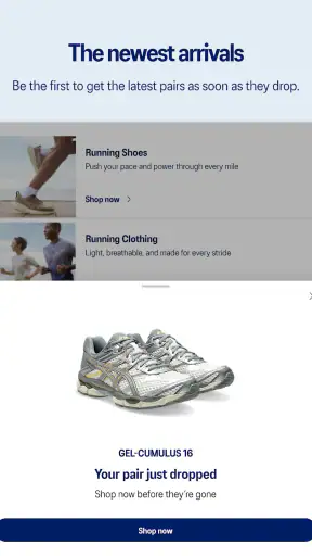 ASICS screenshot