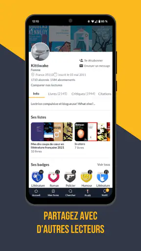 Babelio, ma bibliothèque screenshot