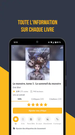 Babelio, ma bibliothèque screenshot