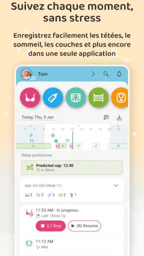 Baby Daybook - Suivi de Bébé screenshot