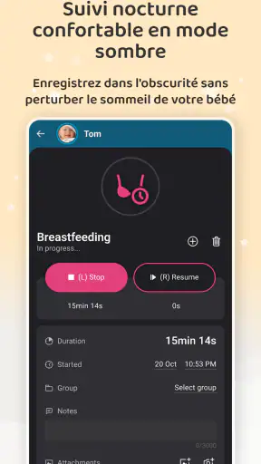 Baby Daybook - Suivi de Bébé screenshot