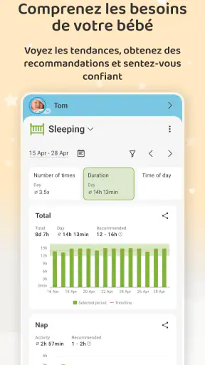 Baby Daybook - Suivi de Bébé screenshot