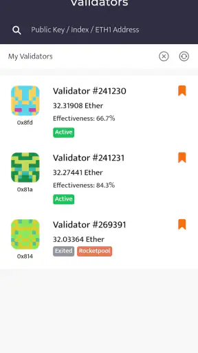 Beaconchain Dashboard screenshot