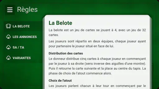 Belote screenshot