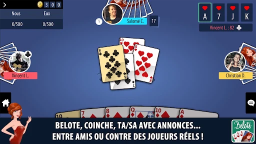 Belote & Coinche Multijoueur screenshot