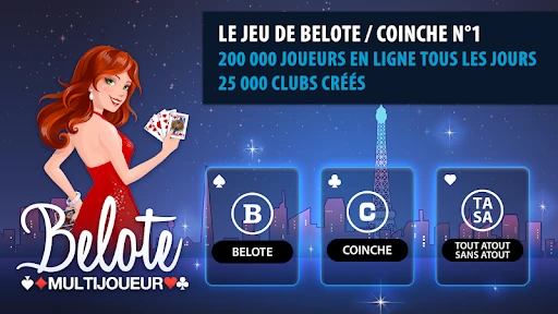 Belote & Coinche Multijoueur screenshot