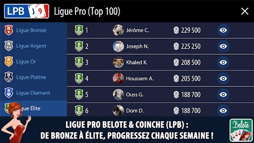 Belote & Coinche Multijoueur screenshot