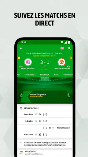 BeSoccer Résultats & Actu Foot screenshot