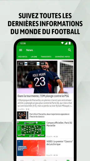 BeSoccer Résultats & Actu Foot screenshot
