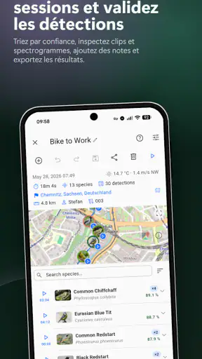 BirdNET Live screenshot